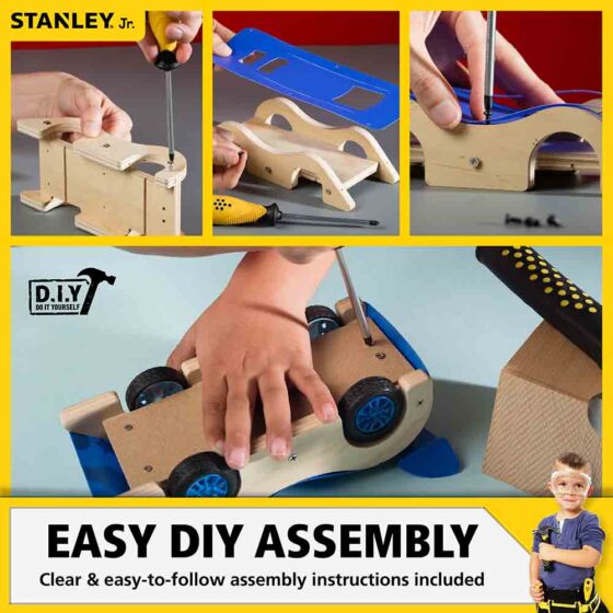 Stanley Jr. Wooden DIY Kit Road Vehicle — alternate view