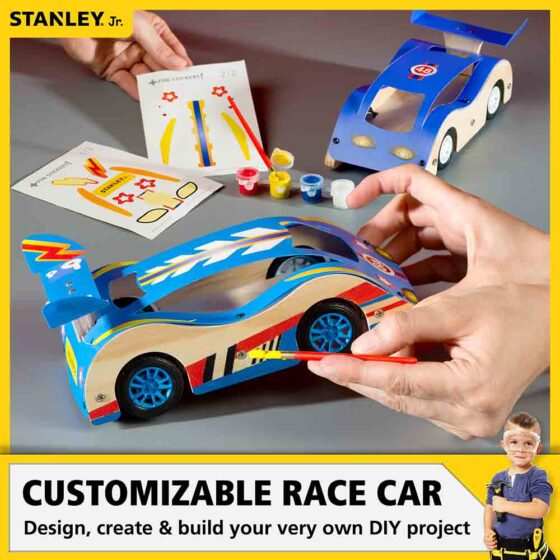 Stanley Jr. Wooden DIY Kit Road Vehicle — alternate view