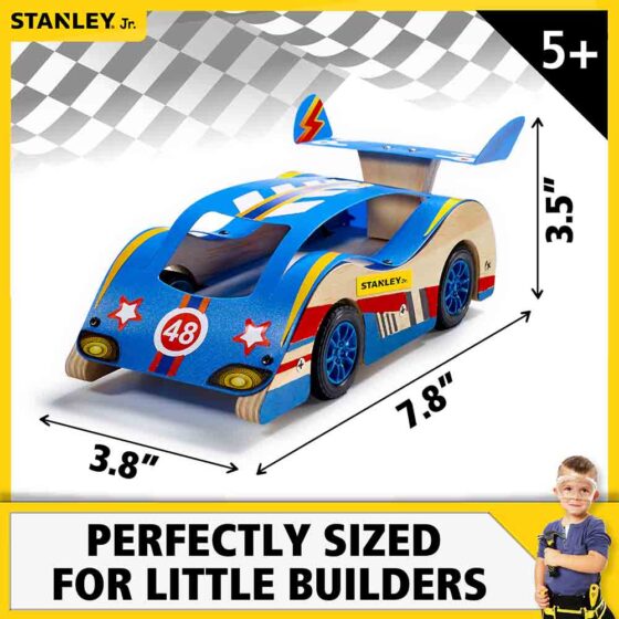 Stanley Jr. Wooden DIY Kit Road Vehicle — alternate view