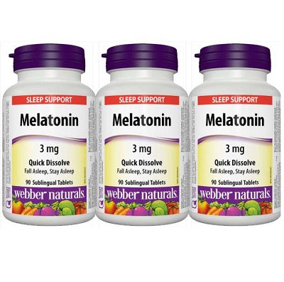 Natrol Melatonin Easy Dissolve 3 MG 90 Sublingual Tabs Supplement — alternate view
