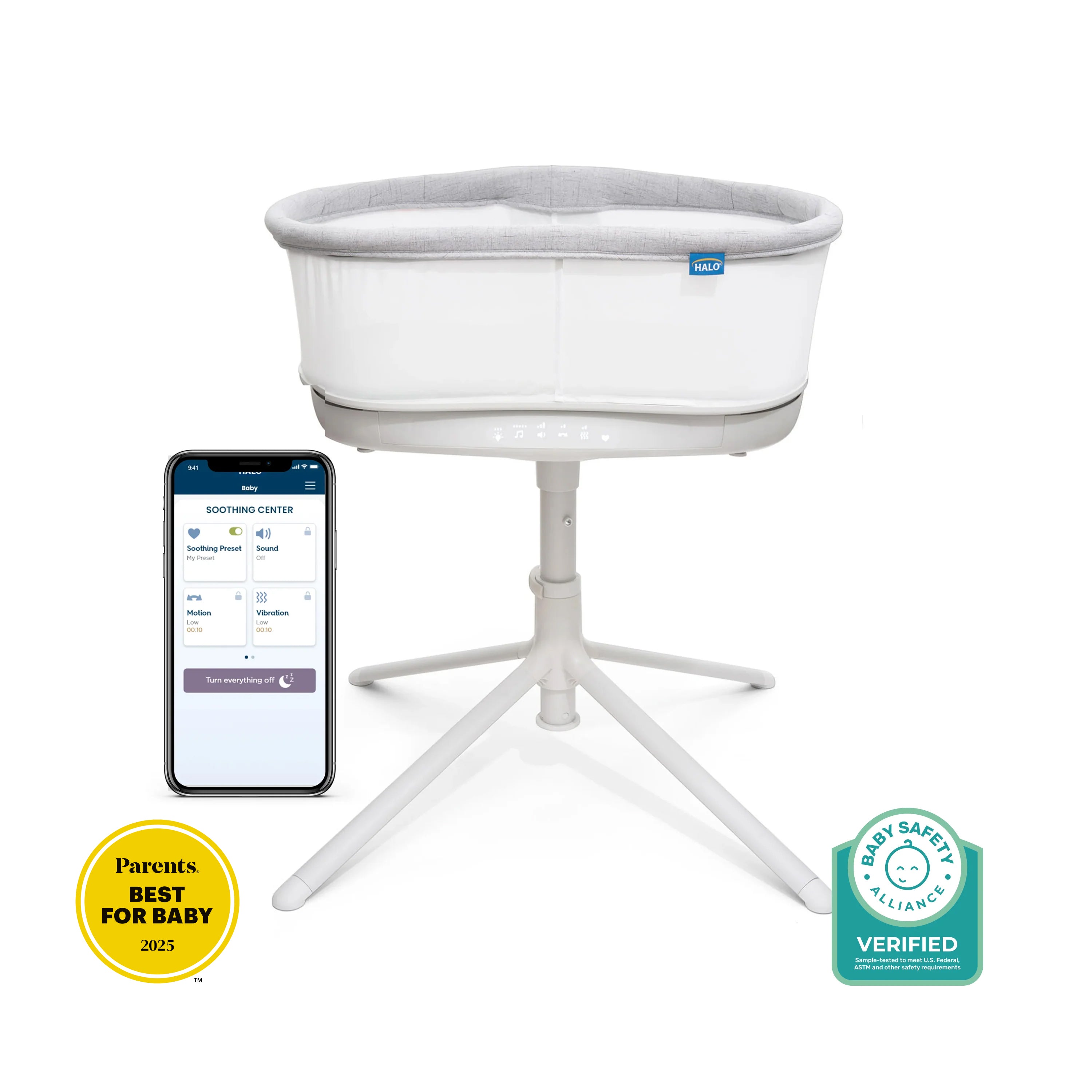 Halo Bassinest Connected Swivel Sleeper 3.0 Smart Bassinet — alternate view
