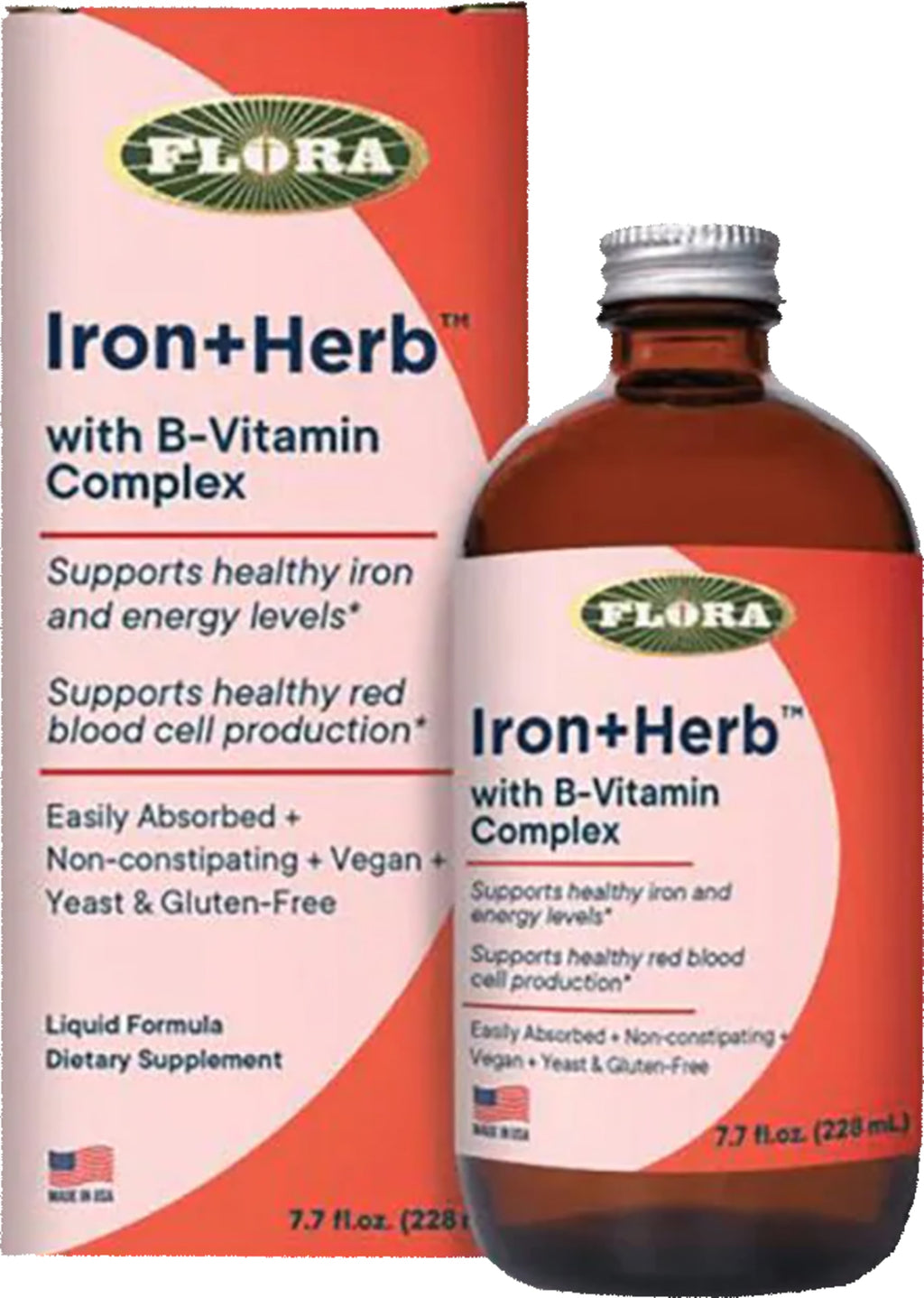 Flora Iron+Herb With B Vitamin Complex 7.7 FL OZ Supplement — alternate view