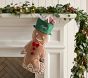 Pottery Barn Kids Shaped Velvet Christmas Stocking — alternate view