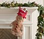 Pottery Barn Kids Shaped Velvet Christmas Stocking — alternate view