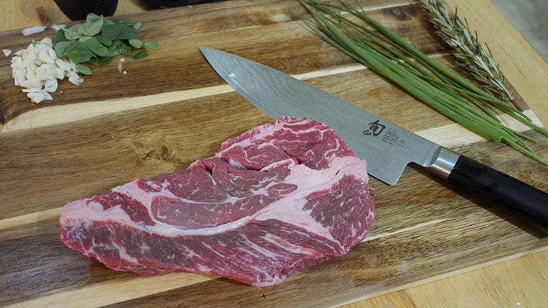 Shun Classic Chef's Knife Pakkawood Handle — alternate view