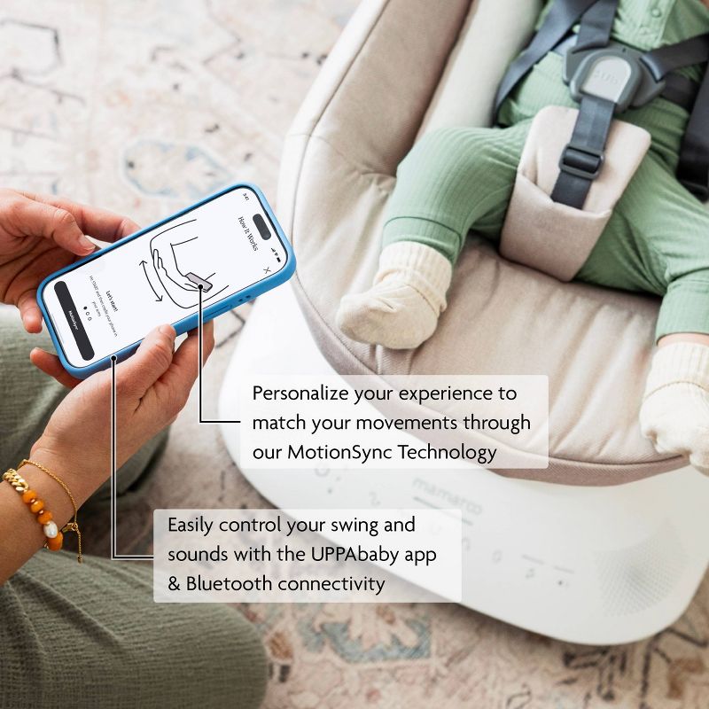 UPPAbaby Mamaroo Multi-Motion Baby Swing Charlie Sand Melange — alternate view