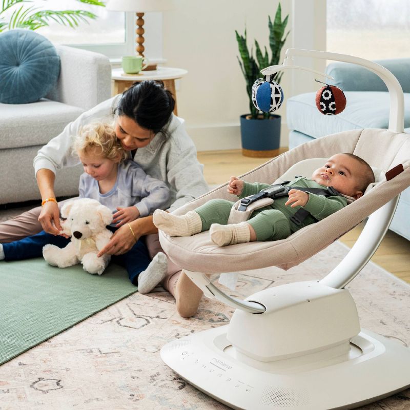 UPPAbaby Mamaroo Multi-Motion Baby Swing Charlie Sand Melange — alternate view