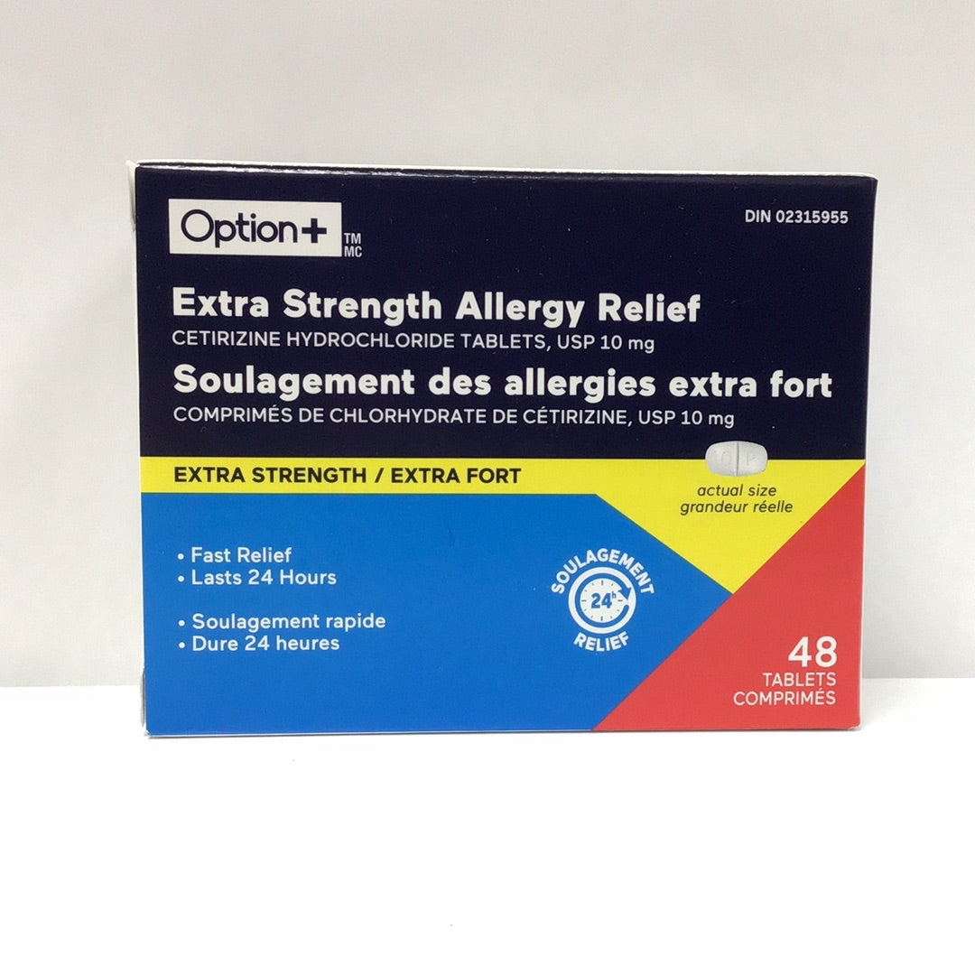 Option Extra Strength Allergy Relief Tablets — alternate view