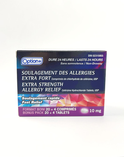 Option Extra Strength Allergy Relief Tablets — alternate view