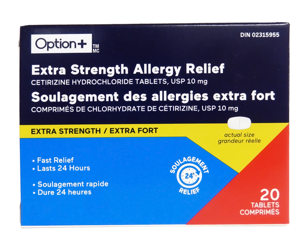 Option Extra Strength Allergy Relief Tablets