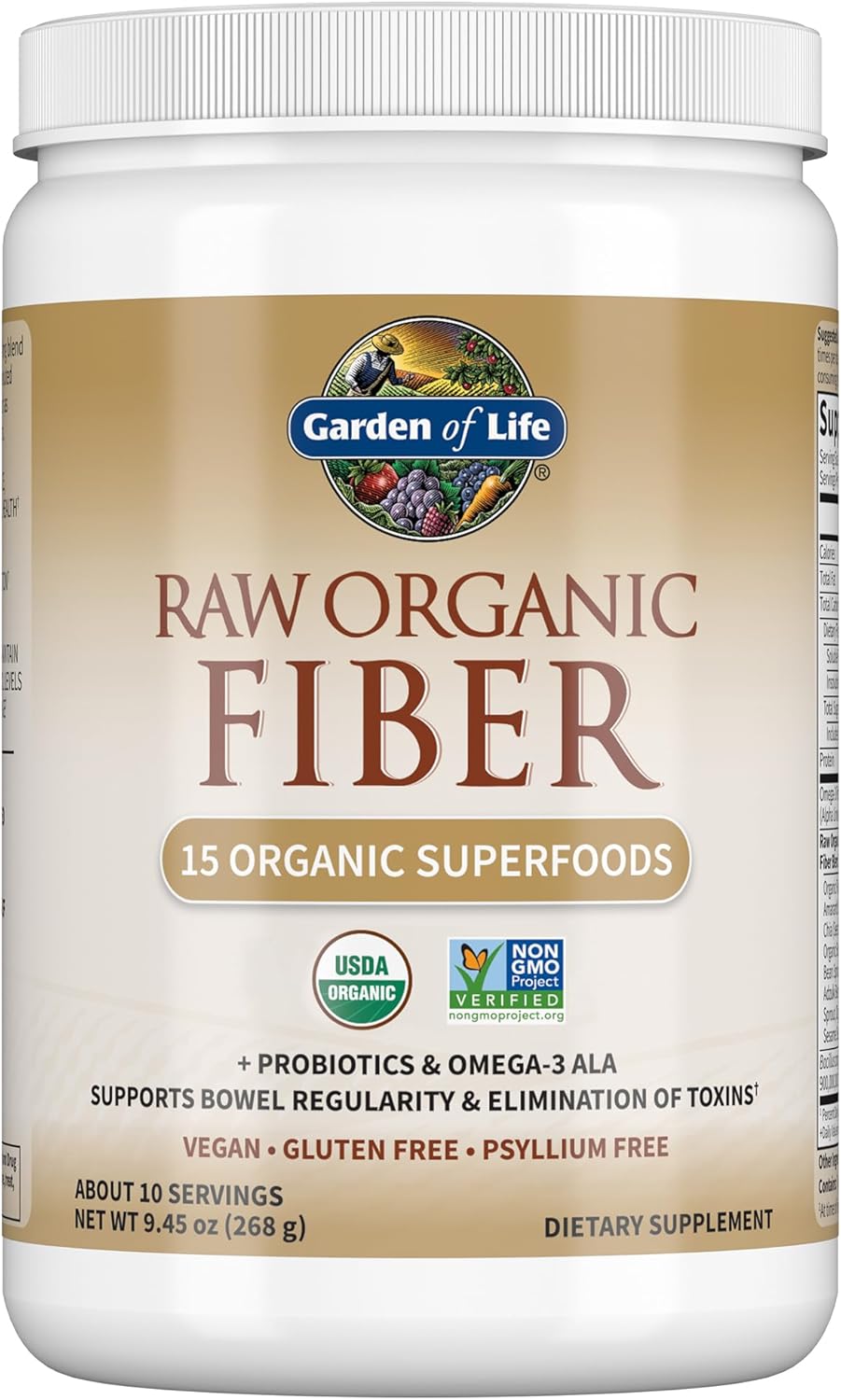 Garden Of Life RAW Organic Fiber 9 Fiber Supplement — alternate view