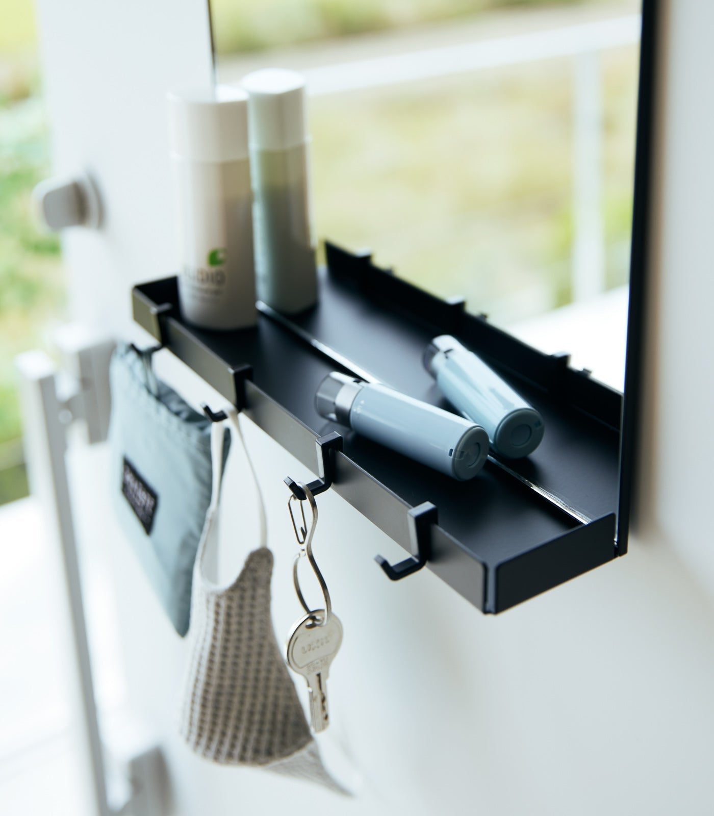 Sageandsill Magnetic Mirror With Storage Rack Glass — alternate view