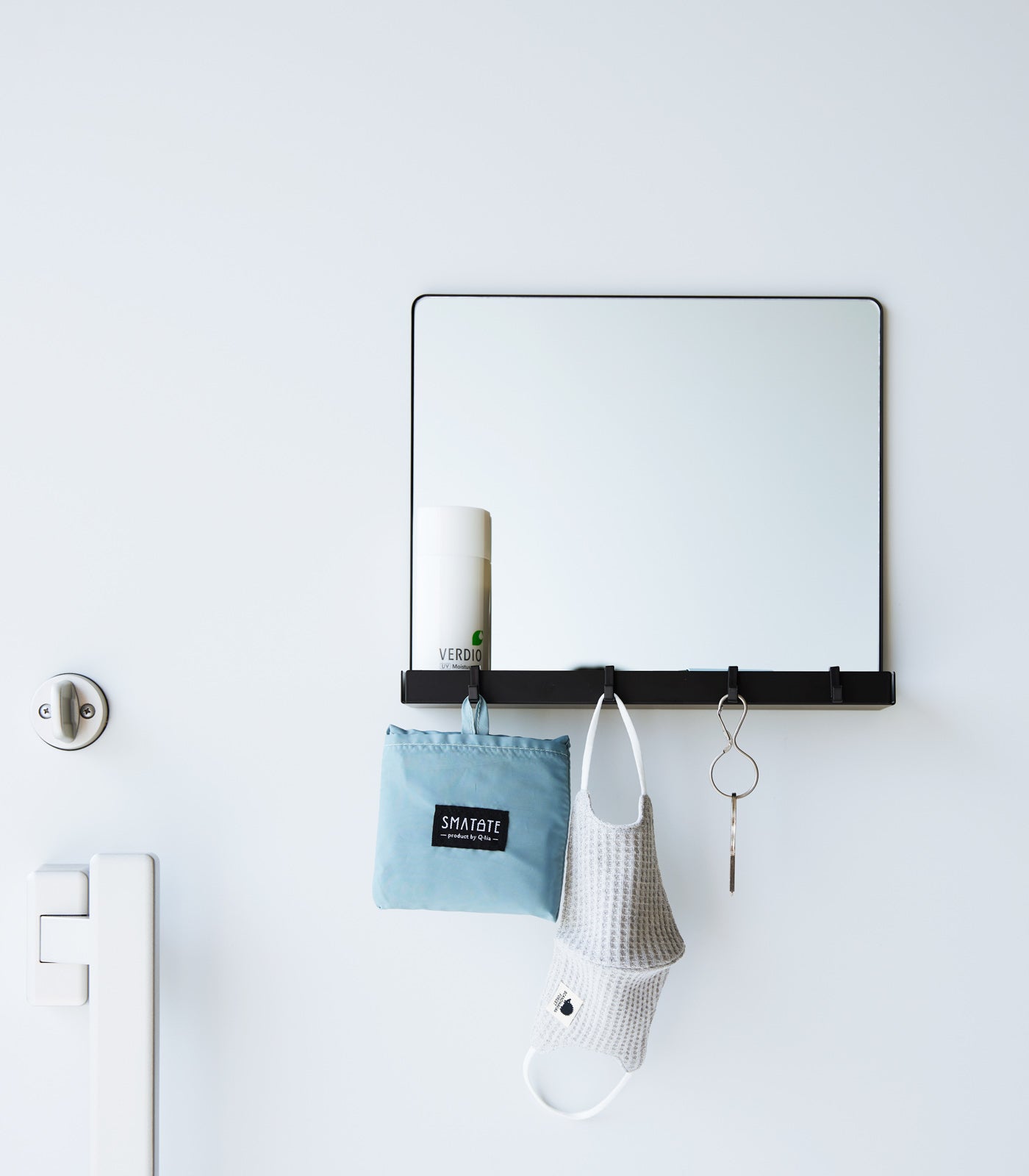 Sageandsill Magnetic Mirror With Storage Rack Glass — alternate view
