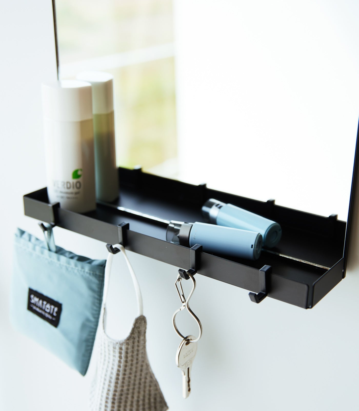 Sageandsill Magnetic Mirror With Storage Rack Glass — alternate view
