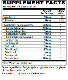 Ask Joe Dimatteo Phosphatidyl Serine Complex — alternate view