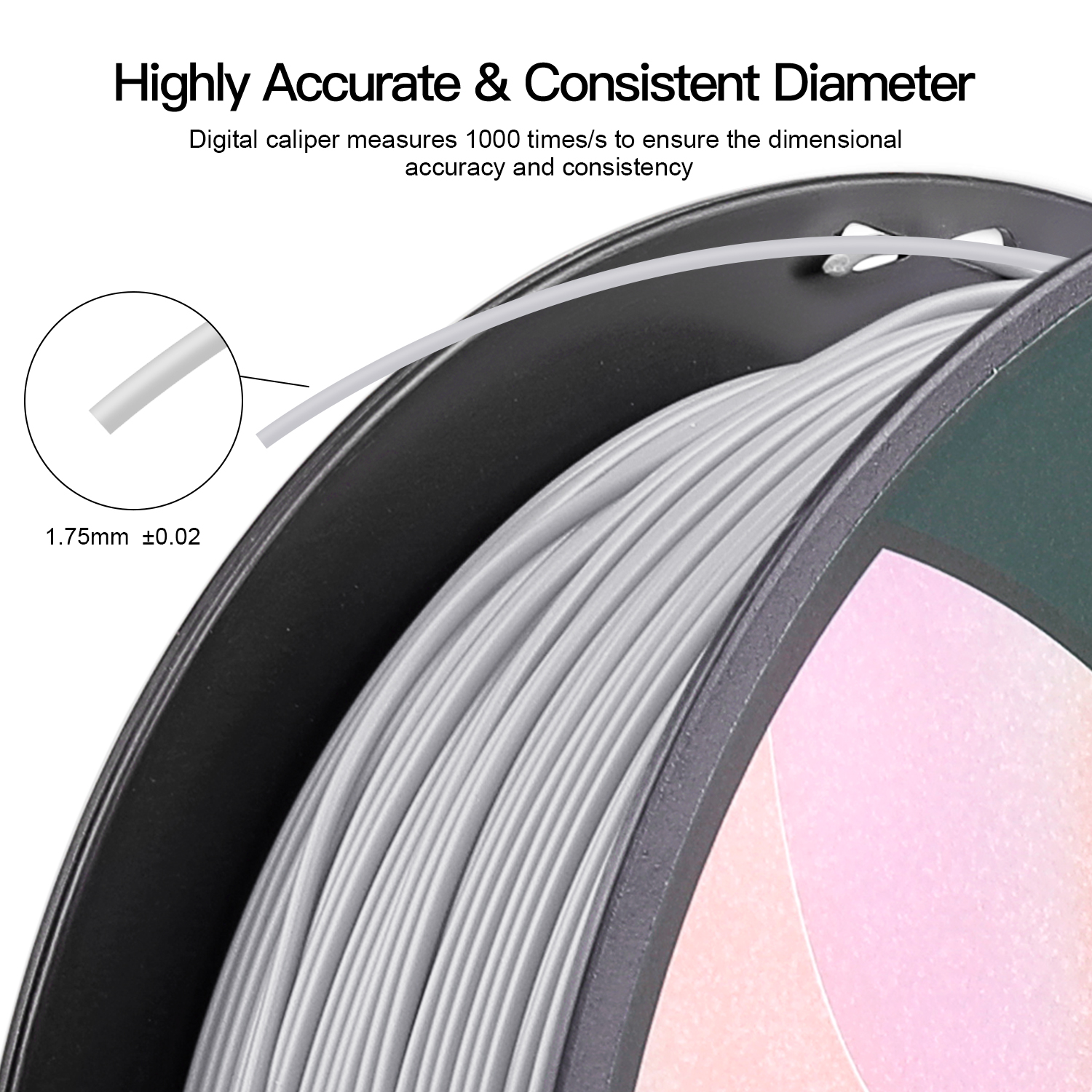 Creality Color 3D Printer Filament 1.75mm PLA Materials 2kg — alternate view