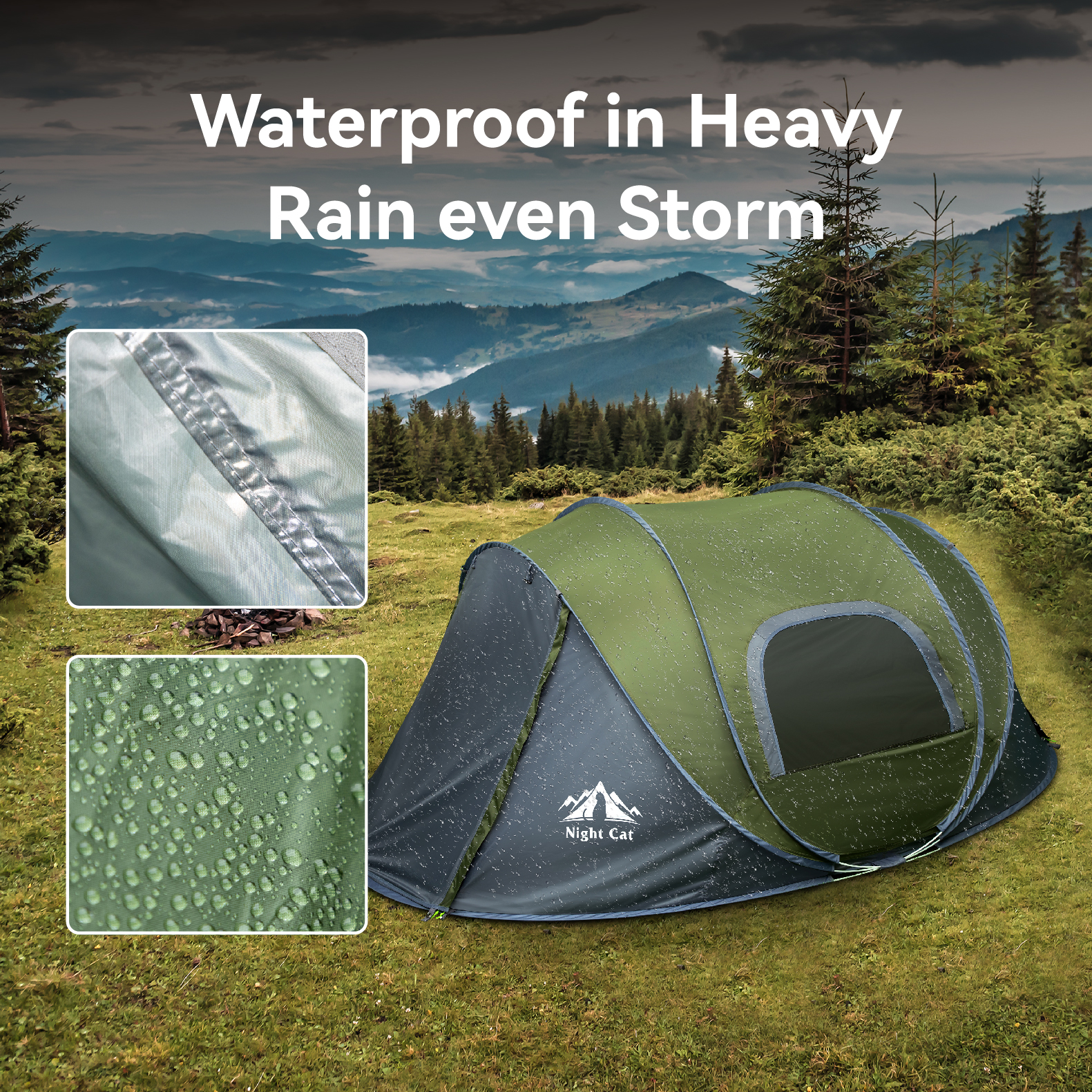 Night Cat Pop-Up Tent — alternate view
