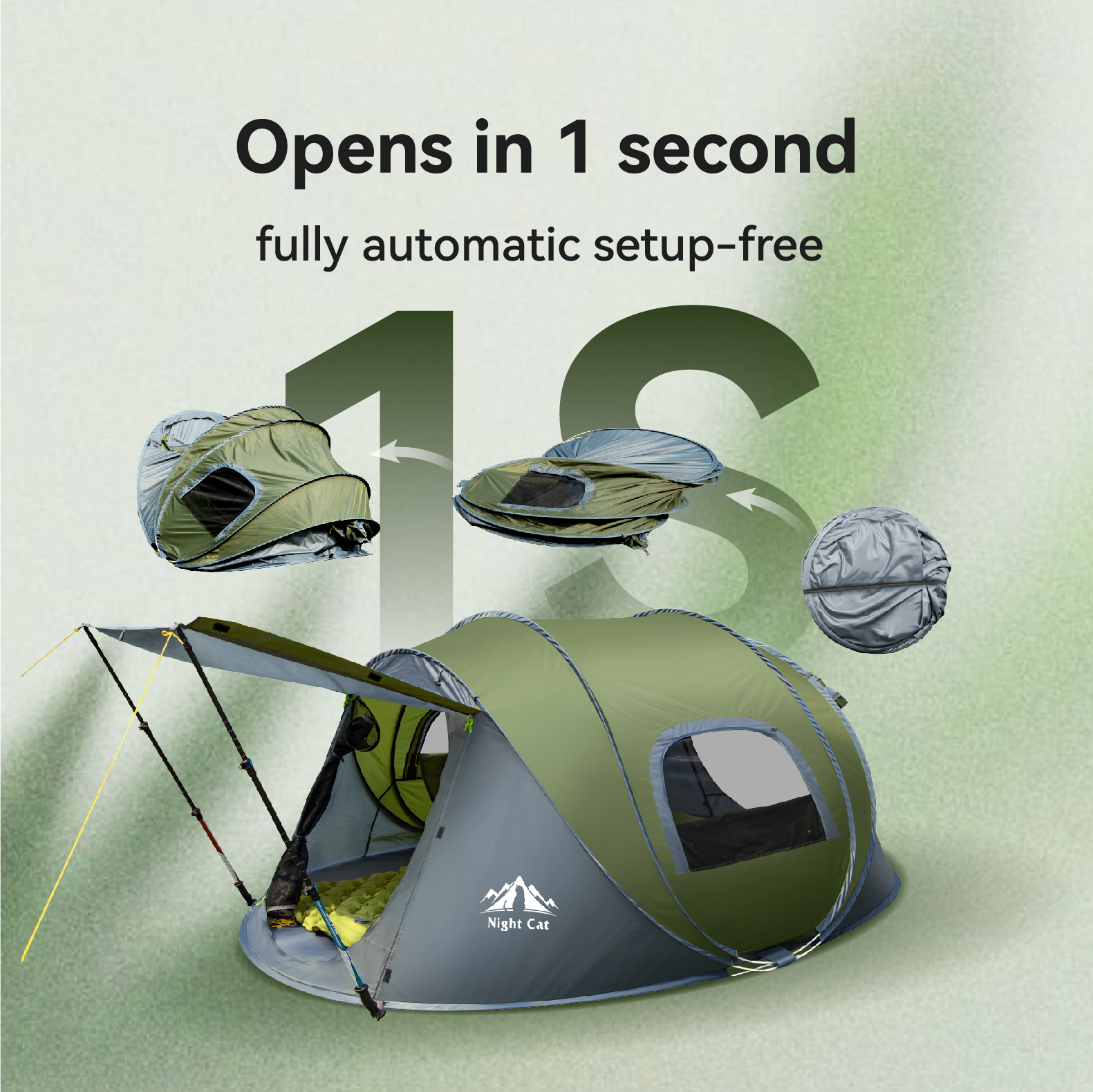 Night Cat Pop-Up Tent — alternate view