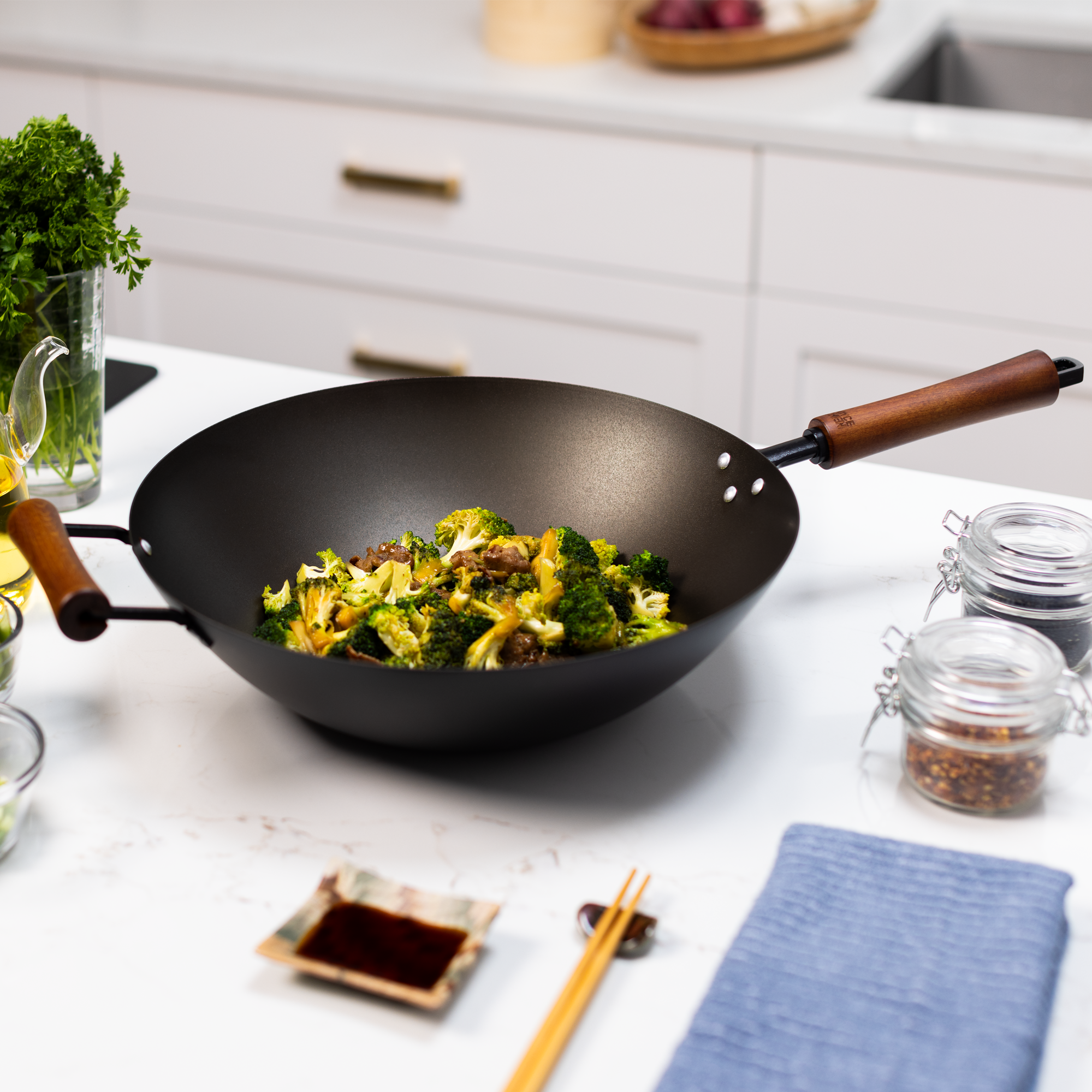 Joyce Chen 14" Carbon Steel Wok — alternate view