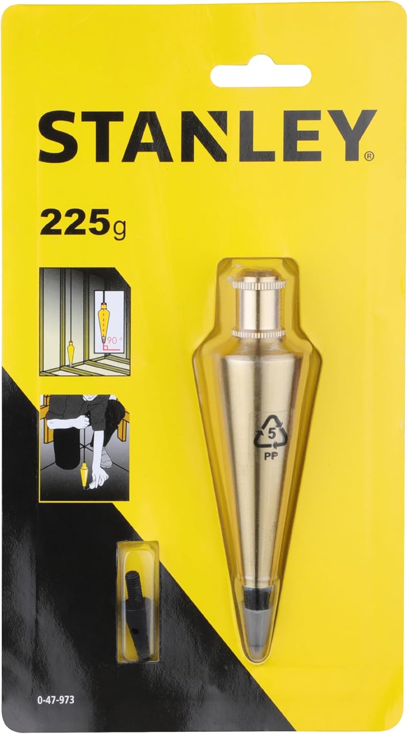 Stanley 225g 8oz Brass Plumb Bob — alternate view
