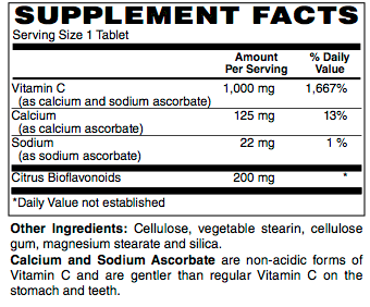Ask Joe Dimatteo Buffered C 1000 mg Tablets — alternate view