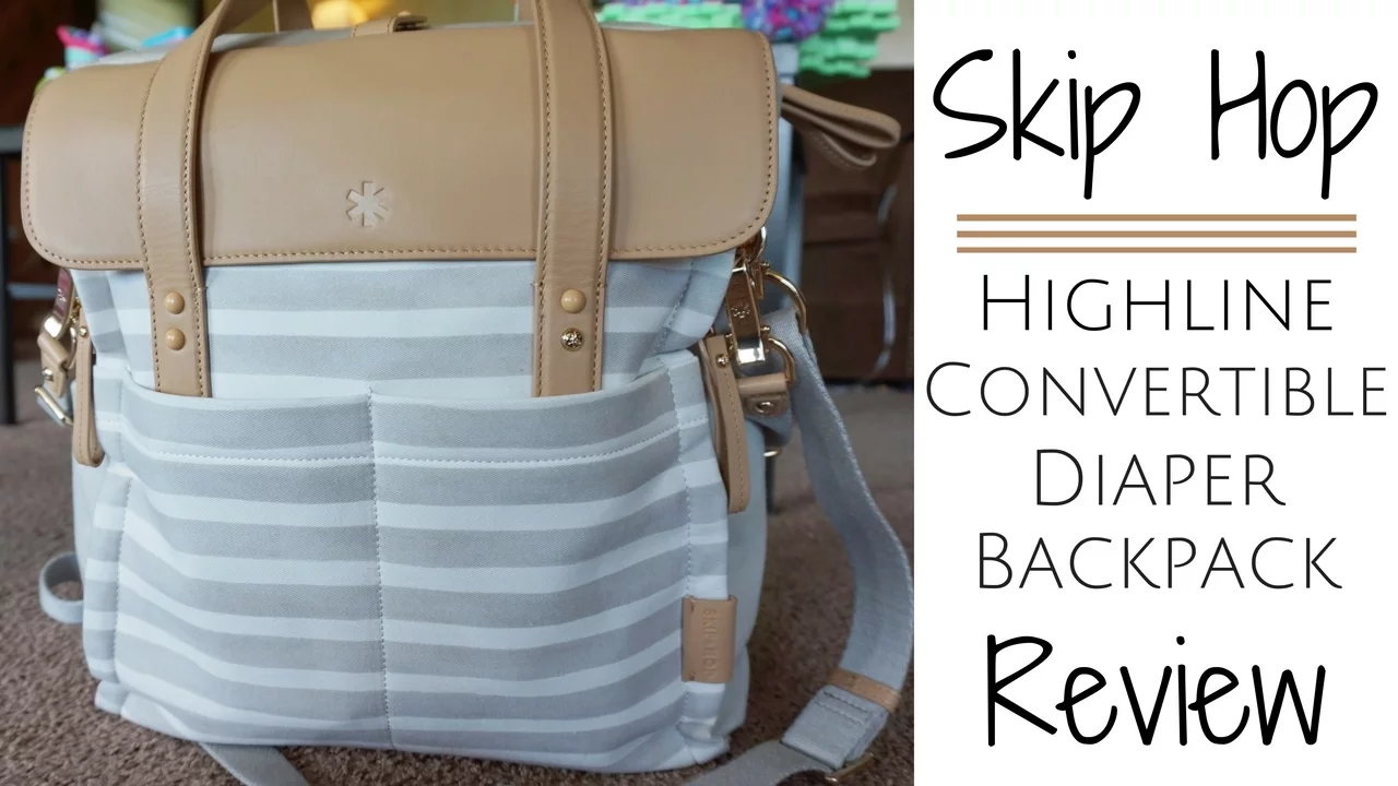 Skip Hop Highline Convertible Backpack Diaper Bag Granite