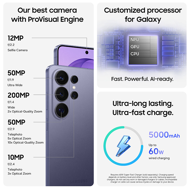 Samsung Galaxy S26 Ultra Cobalt Sm S948bzvdeue — alternate view