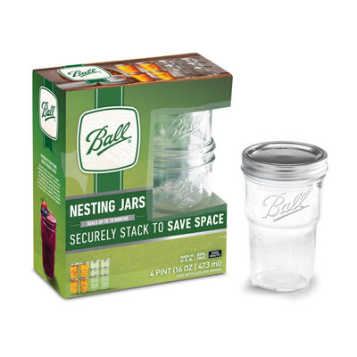 Ball Regular Mouth Quart Mason Jars with Lid 12 ct — alternate view