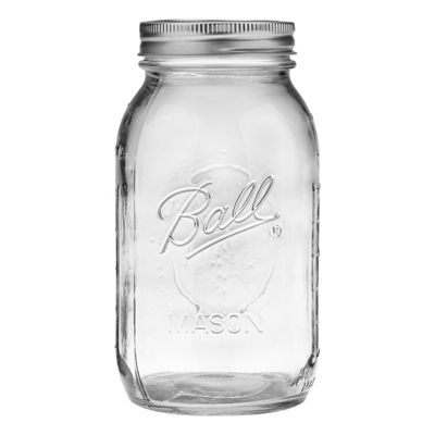 Ball Regular Mouth Quart Mason Jars with Lid 12 ct — alternate view