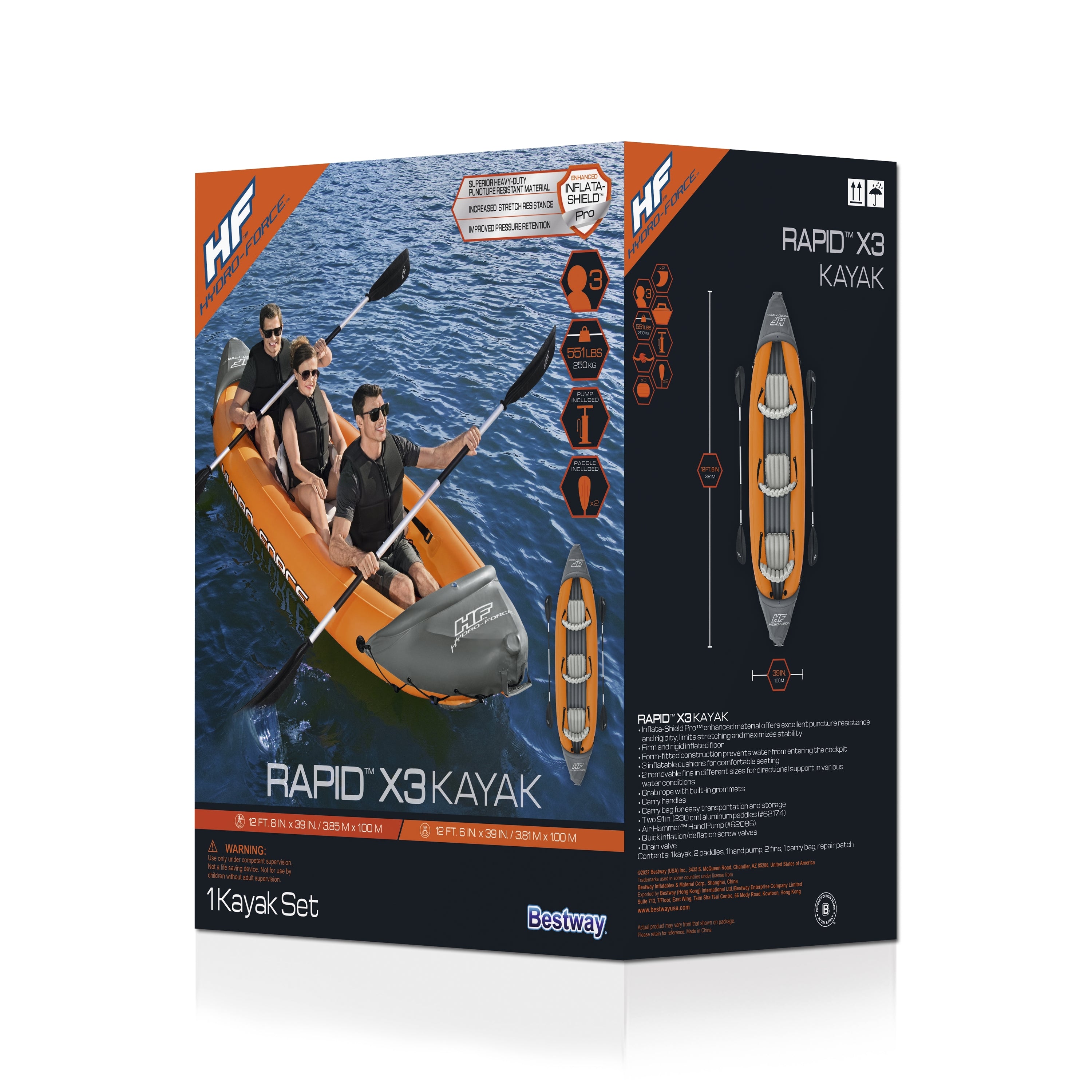 Bestway Hydro-Force Inflatable Kayak — alternate view