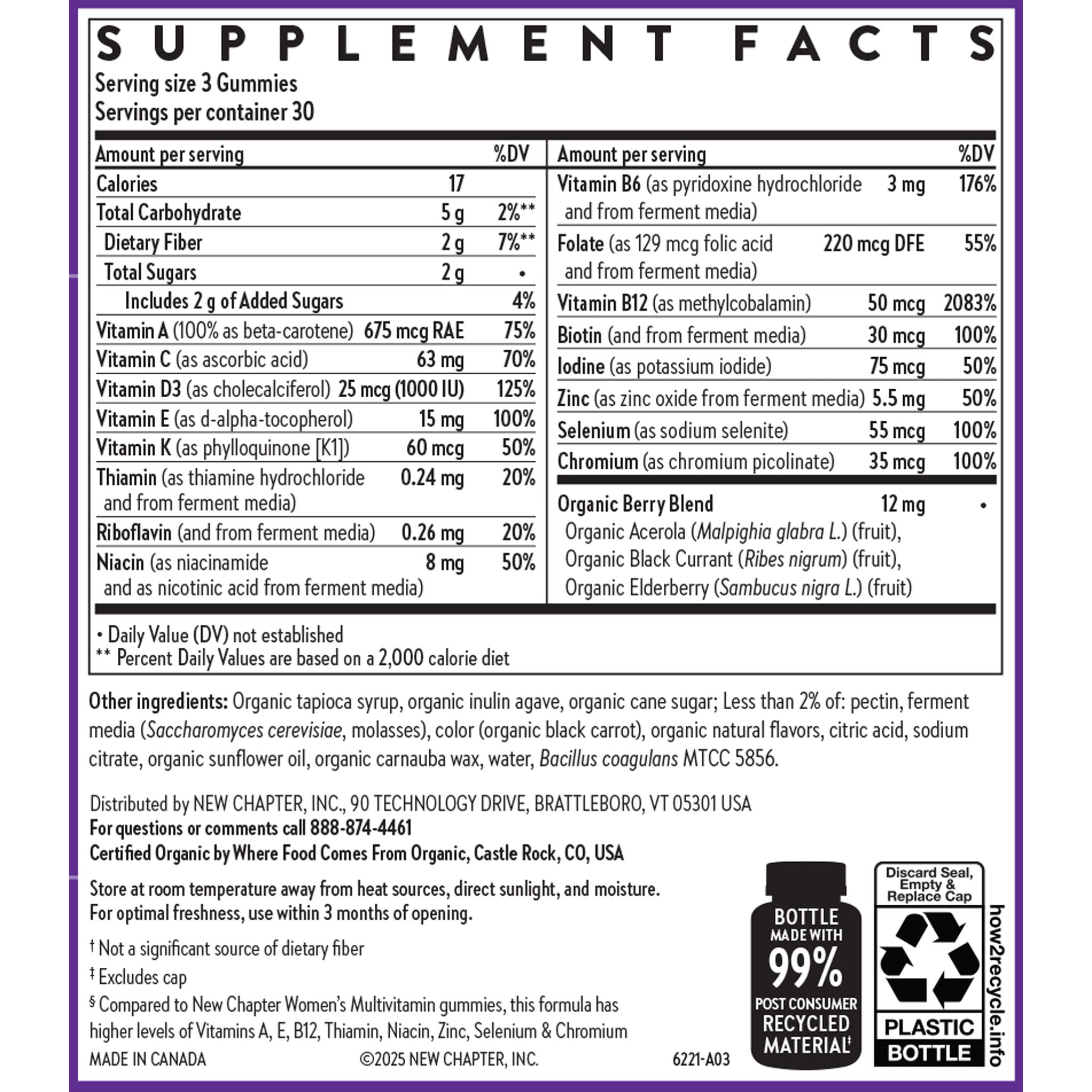 New Chapter Chapter Women's 50+ Multivitamin Gummies — alternate view