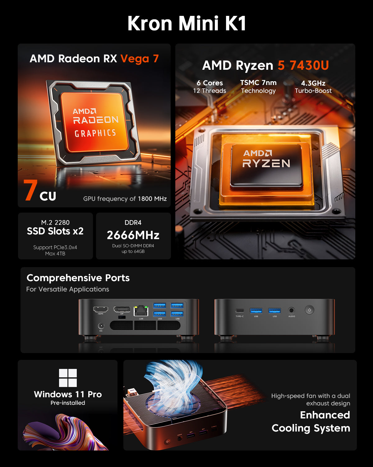 Acemagic K1 Mini PC — alternate view