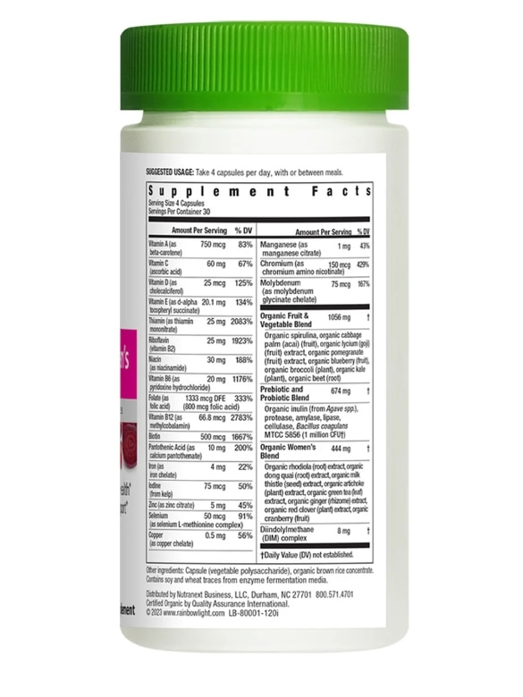 Rainbow Light Certified Women's Multivitamin — alternate view