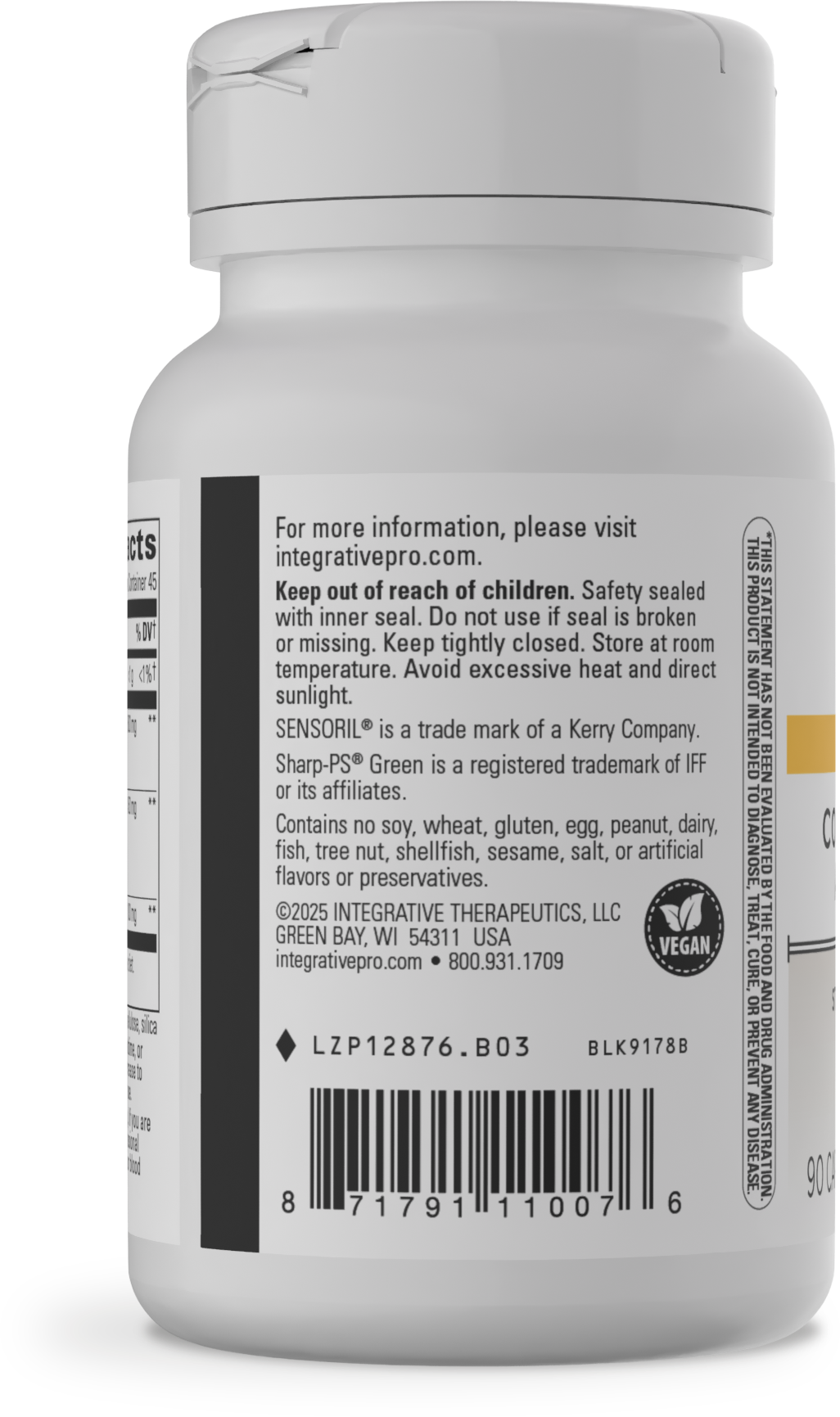 Integrative Therapeutics Cortisol Manager Allergen-Free — alternate view