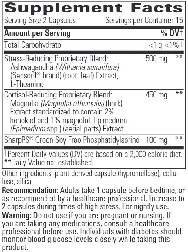 Integrative Therapeutics Cortisol Manager Allergen-Free — alternate view