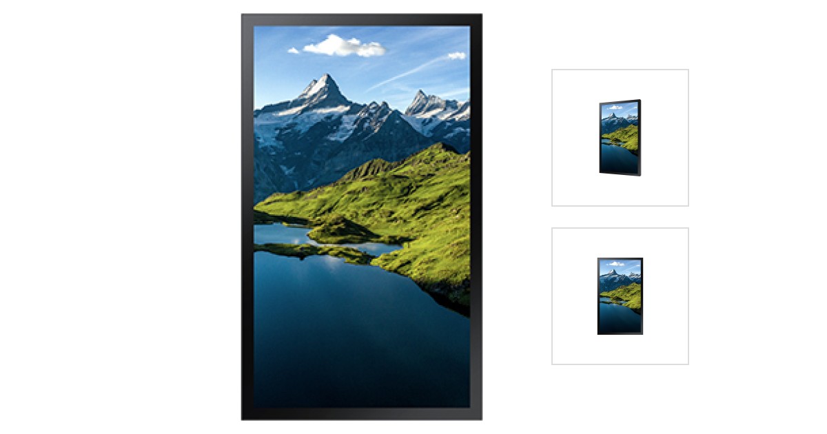 Samsung Outdoor Signage Oh75a Uhd 4k 3500nit Ip5x Lh75ohaebgbxen — alternate view