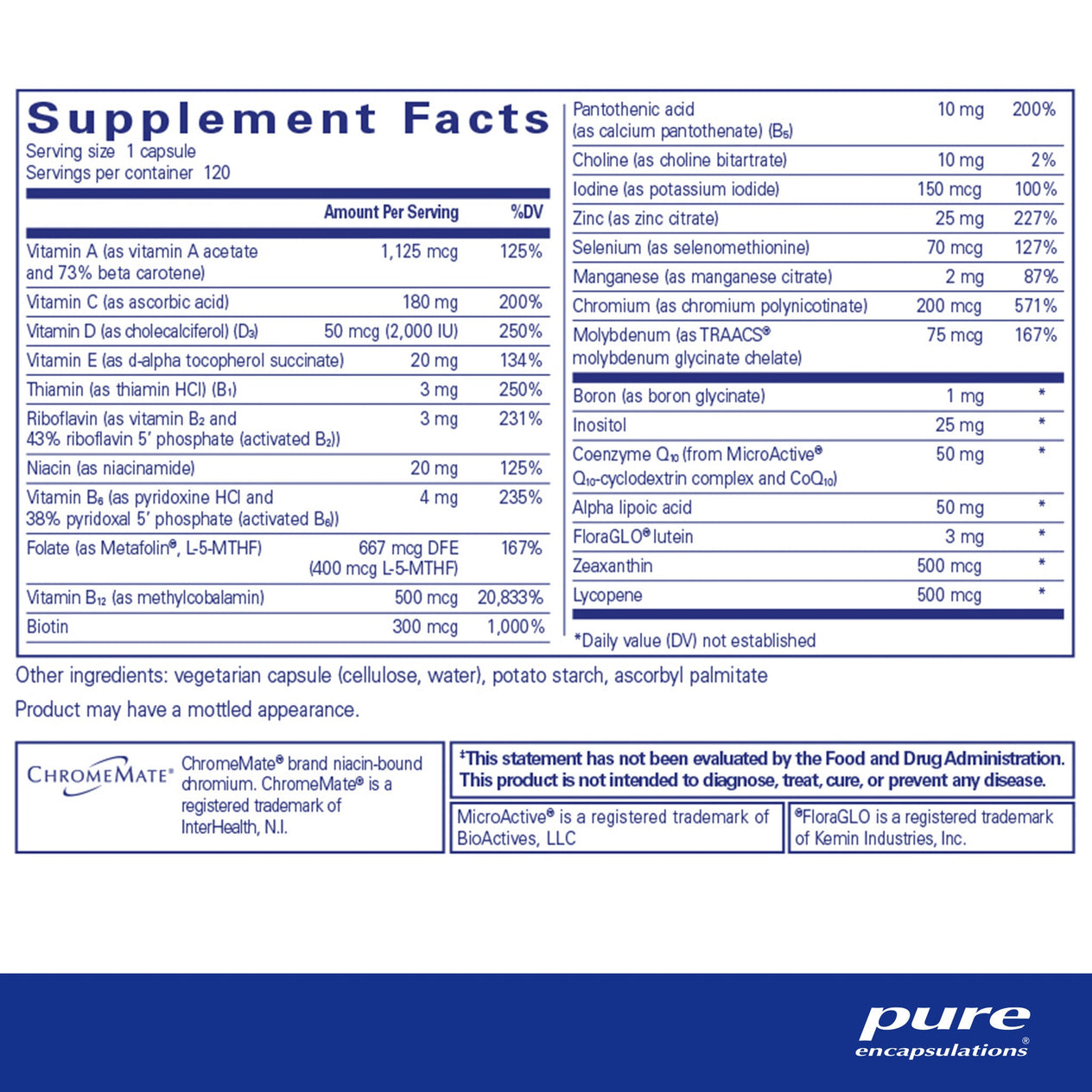 O.N.E. Multivitamin — alternate view