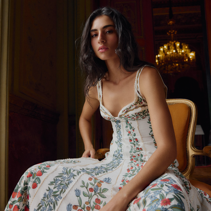 Farm Rio 3D Flower Lenzing™ Ecovero™ Euroflax™ Mini Dress — alternate view