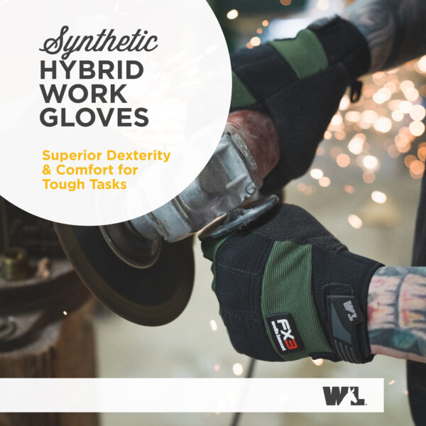 Stanley Synthetic Leather Comfort Grip Gloves — alternate view