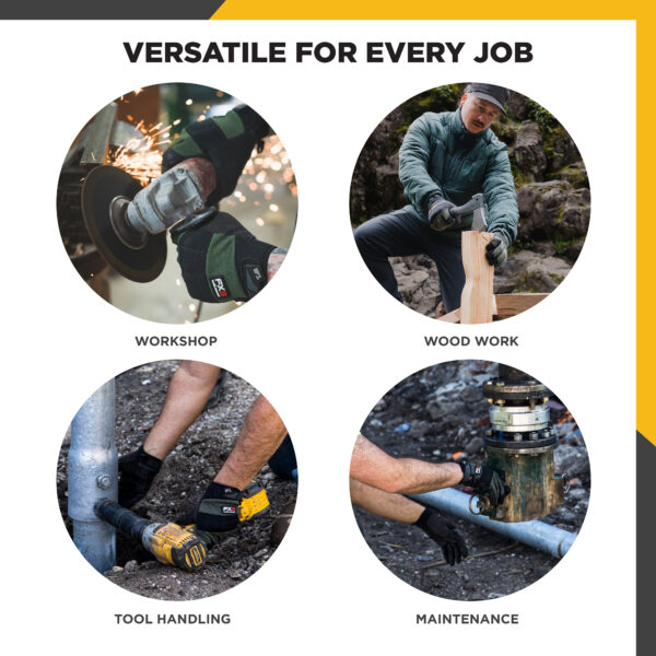 Stanley Synthetic Leather Comfort Grip Gloves — alternate view