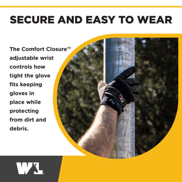 Stanley Synthetic Leather Comfort Grip Gloves — alternate view