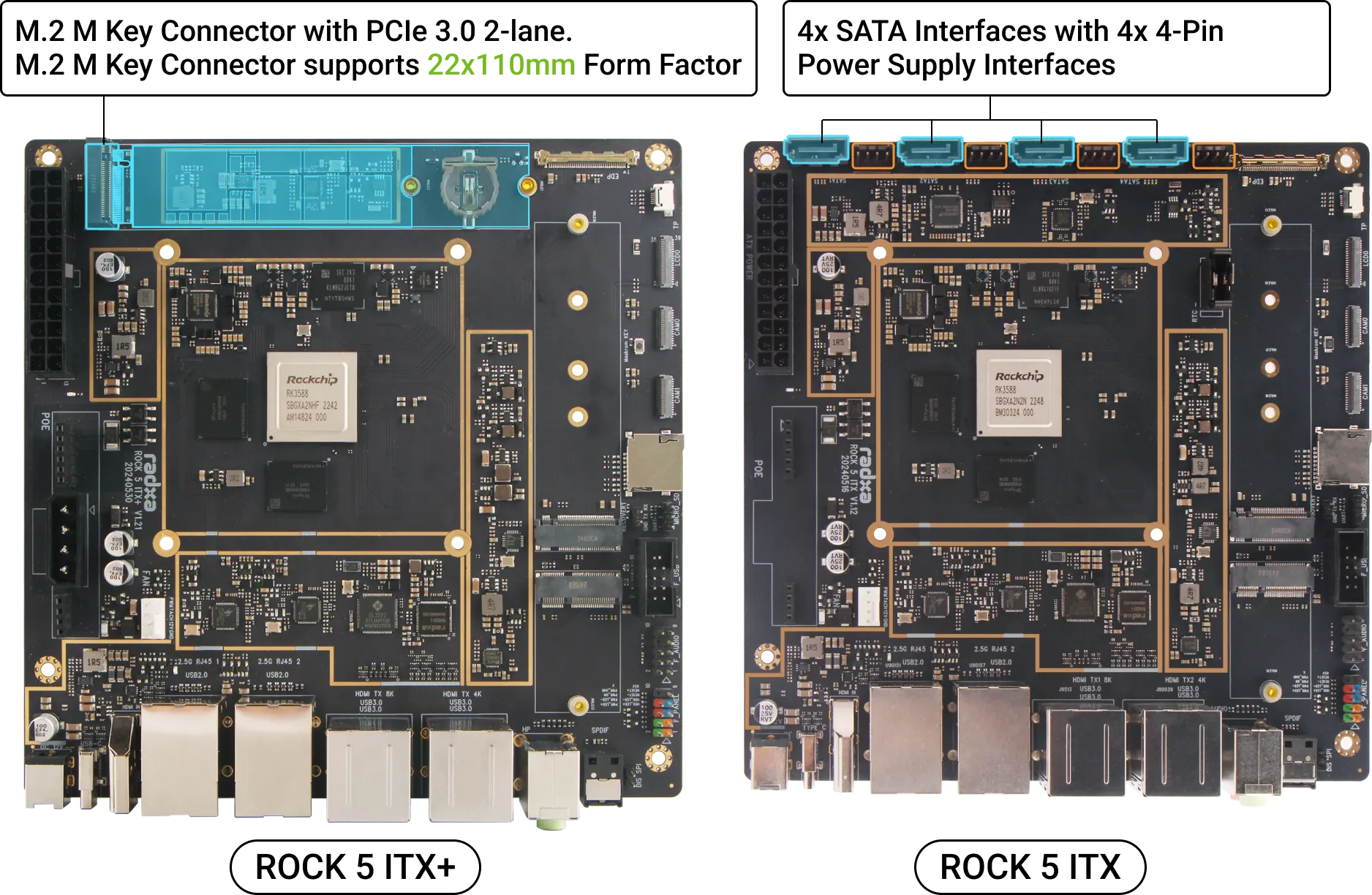 Radxa ROCK 5 ITX — alternate view