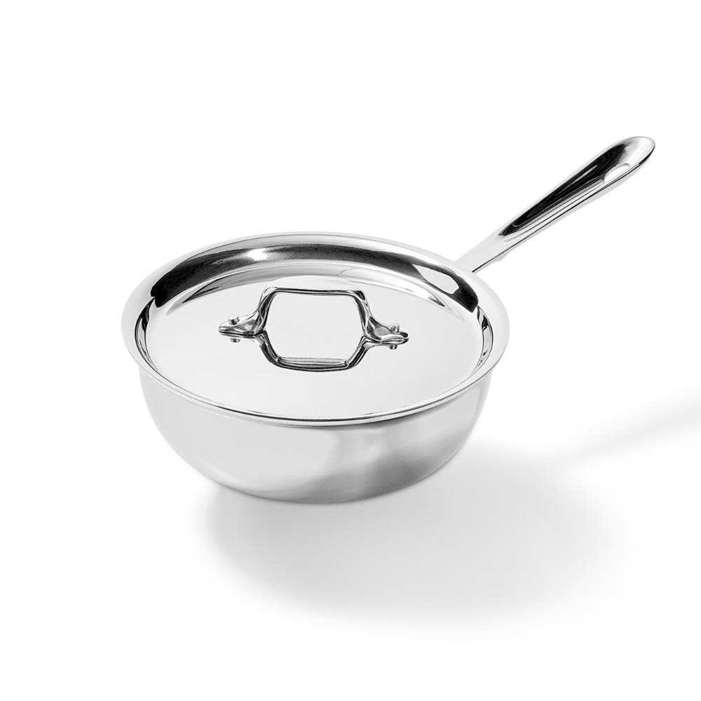 All-Clad D3 Curated 2.5 Qt. Stainless Steel Saucier — alternate view