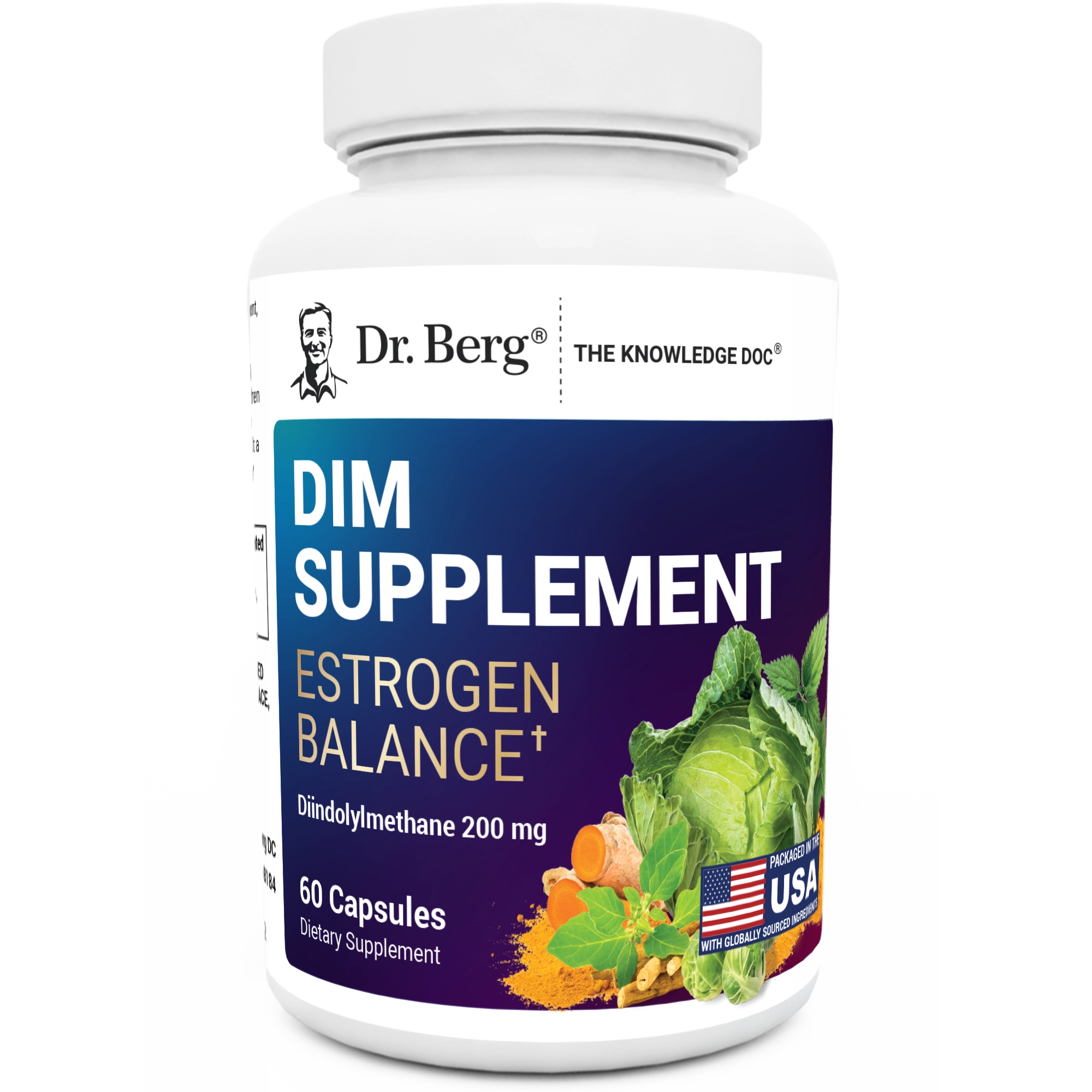 Dr. Berg DIM Supplement Estrogen Balance 60 Capsules