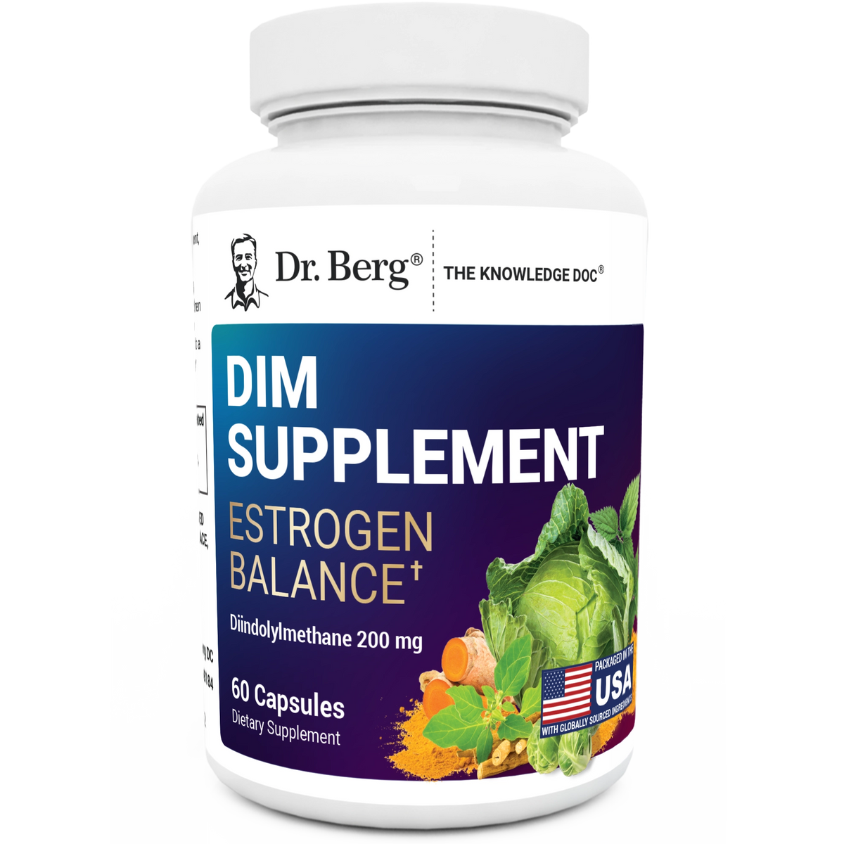 Dr. Berg DIM Supplement Estrogen Balance 60 Capsules — alternate view