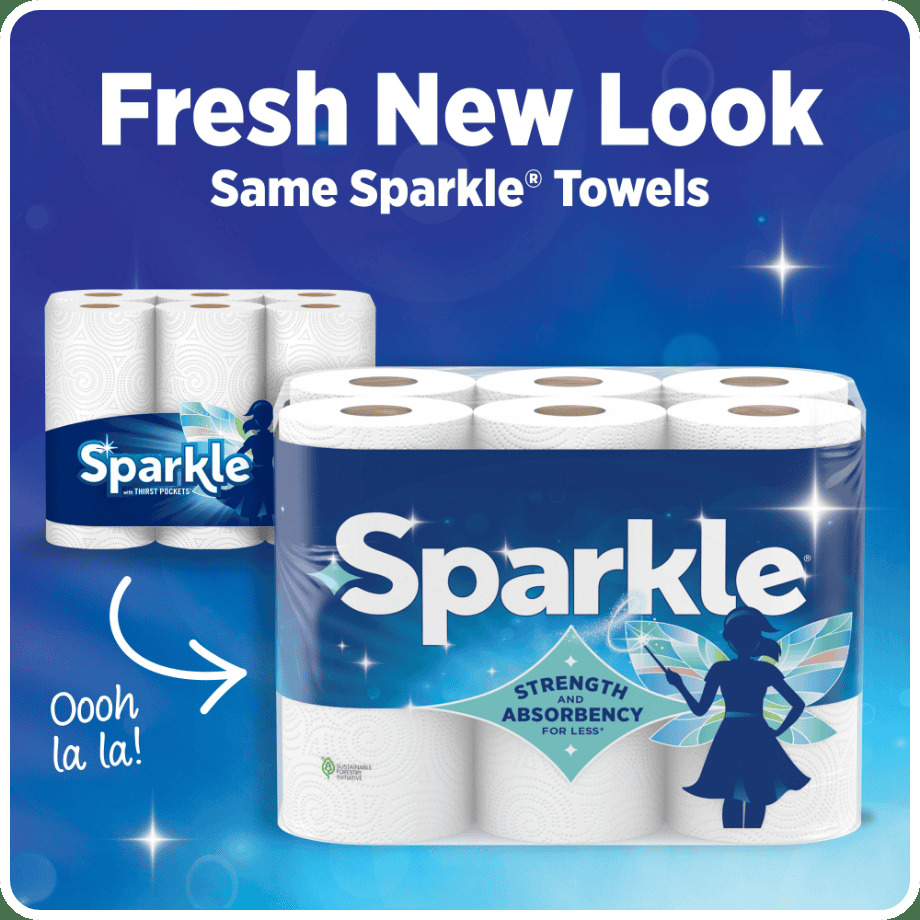 Sparkle Pick A Size Double Roll Paper Towels — alternate view