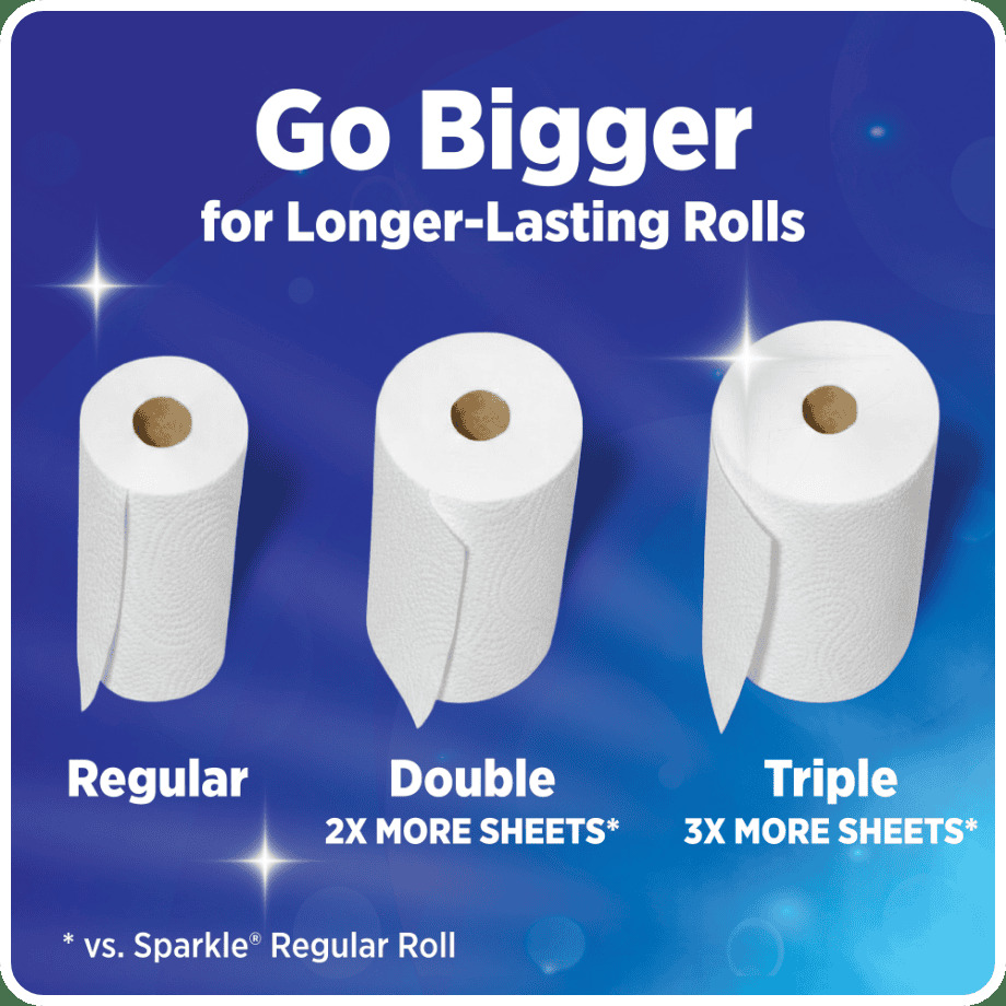 Sparkle Pick A Size Double Roll Paper Towels — alternate view