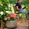 Sunnydaze Decor Round 14-in W x 14-in H Ceramic Outdoor Planter — alternate view