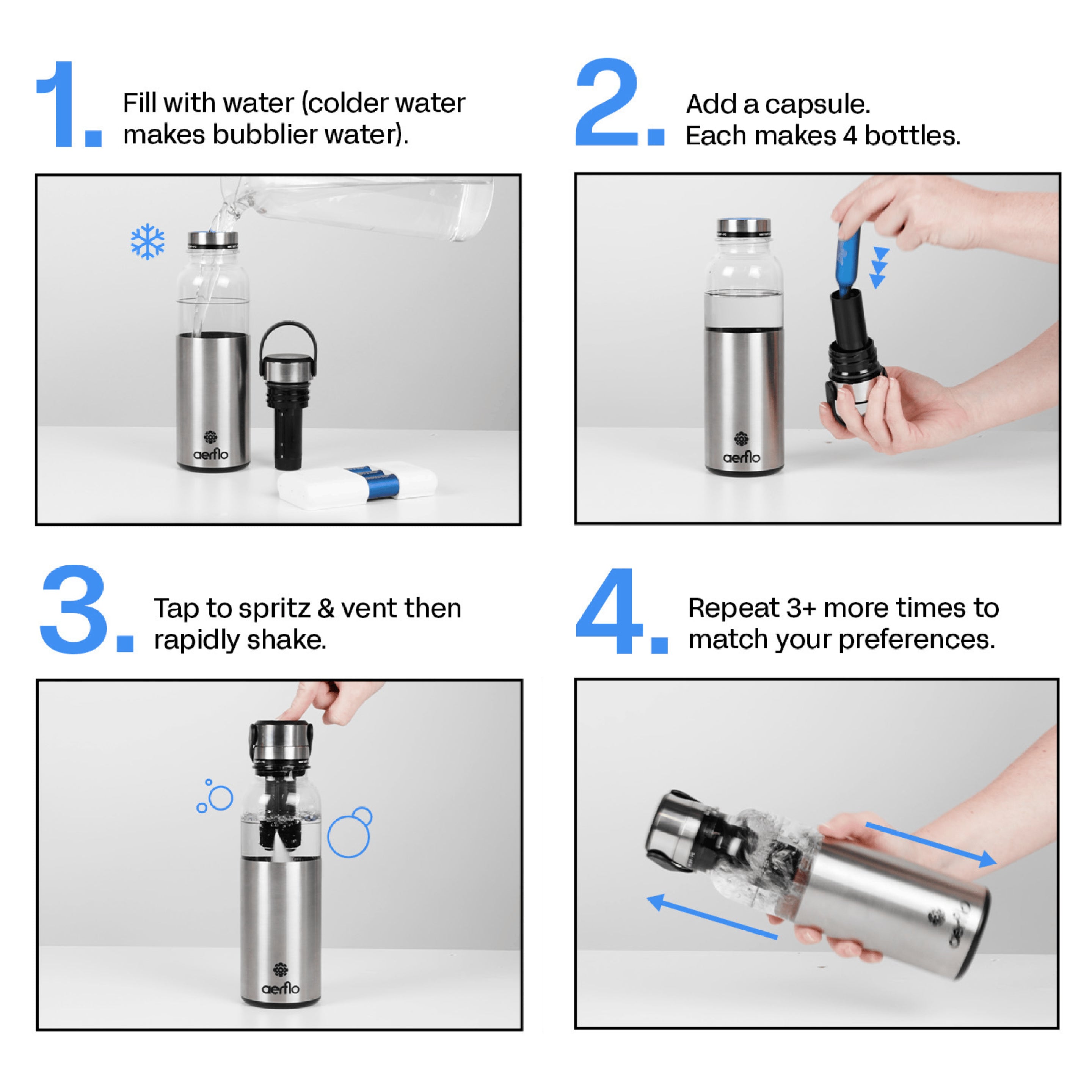 Aerflo Portable Water Bottle — alternate view