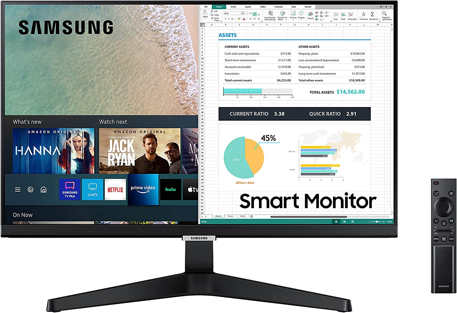 Samsung Smart M5 24 Inch Smart Tv Apps Ls24am506nmxzn — alternate view